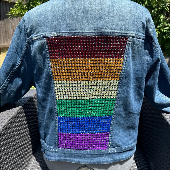 PRIDE Rainbow Jean Jacket - Picture 3 of 9